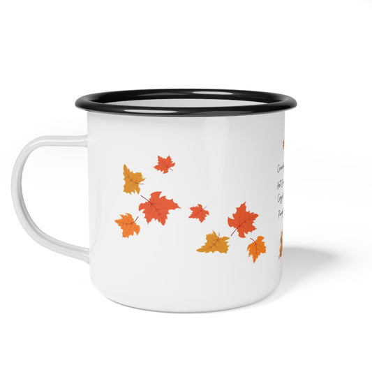 Fall Vibes- Enamel Camp Cup