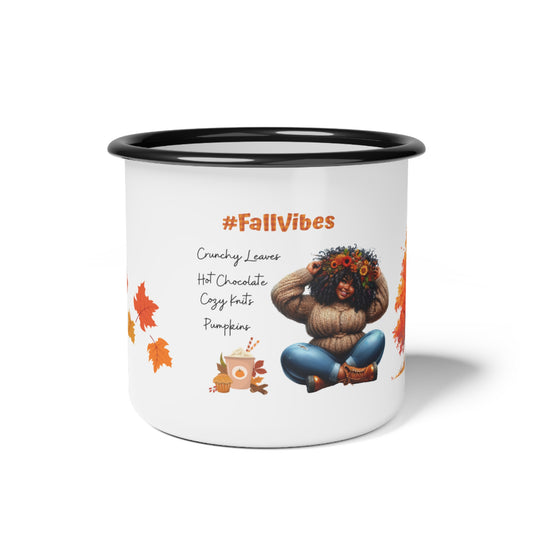 Fall Vibes- Enamel Camp Cup