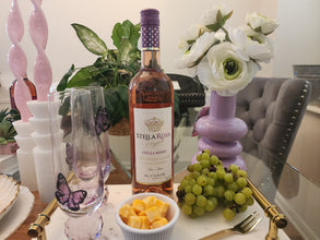 Diamond Champagne Flute w/ Butterflies