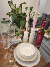 3-D Butterfly Striped Champagne Flute