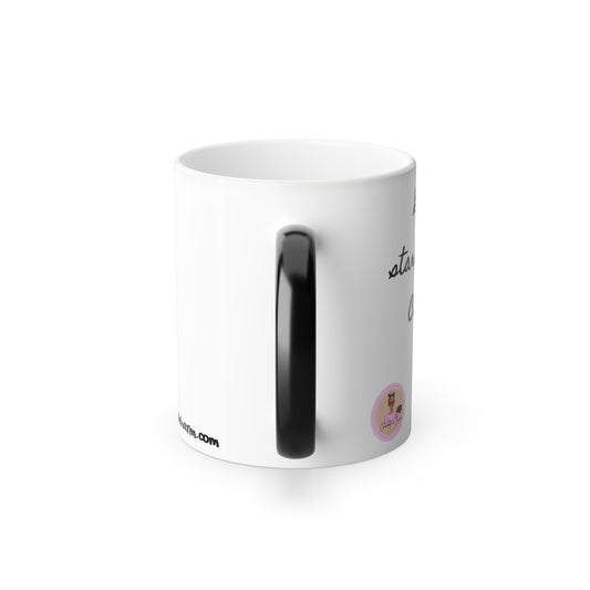 Donut start without coffee -Color Morphing Mug, 11oz
