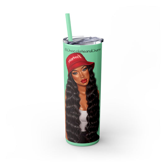 I'm Just a Girl-Tumbler with Straw, 20oz