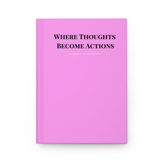 Where Thoughts Become Actions - Beautiful Design with Butterflies and Flowers