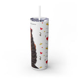 Skinny Tumbler with Straw, 20oz