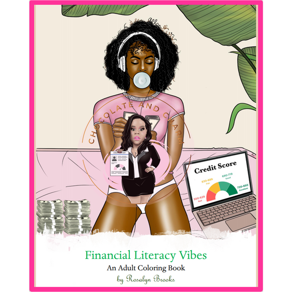 Financial Literacy Vibes: An Adult Coloring Book-Digital Copy - Chocolate and Charm 